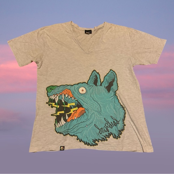 Hot Topic Other - Drop Dead Clothing Wolf Bolt Thrower Shirt Metal Bring Me The Horizon Scene Emo